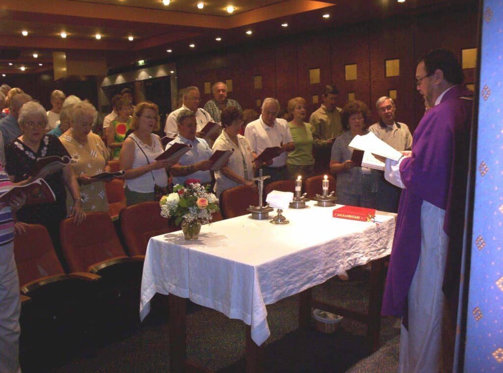 catholic priest on cruise