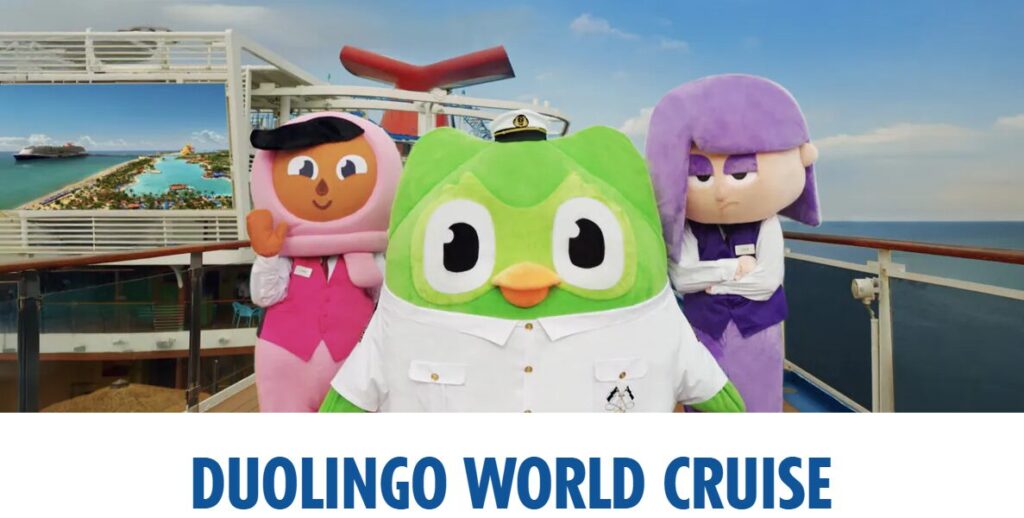 duolingo world cruise prank