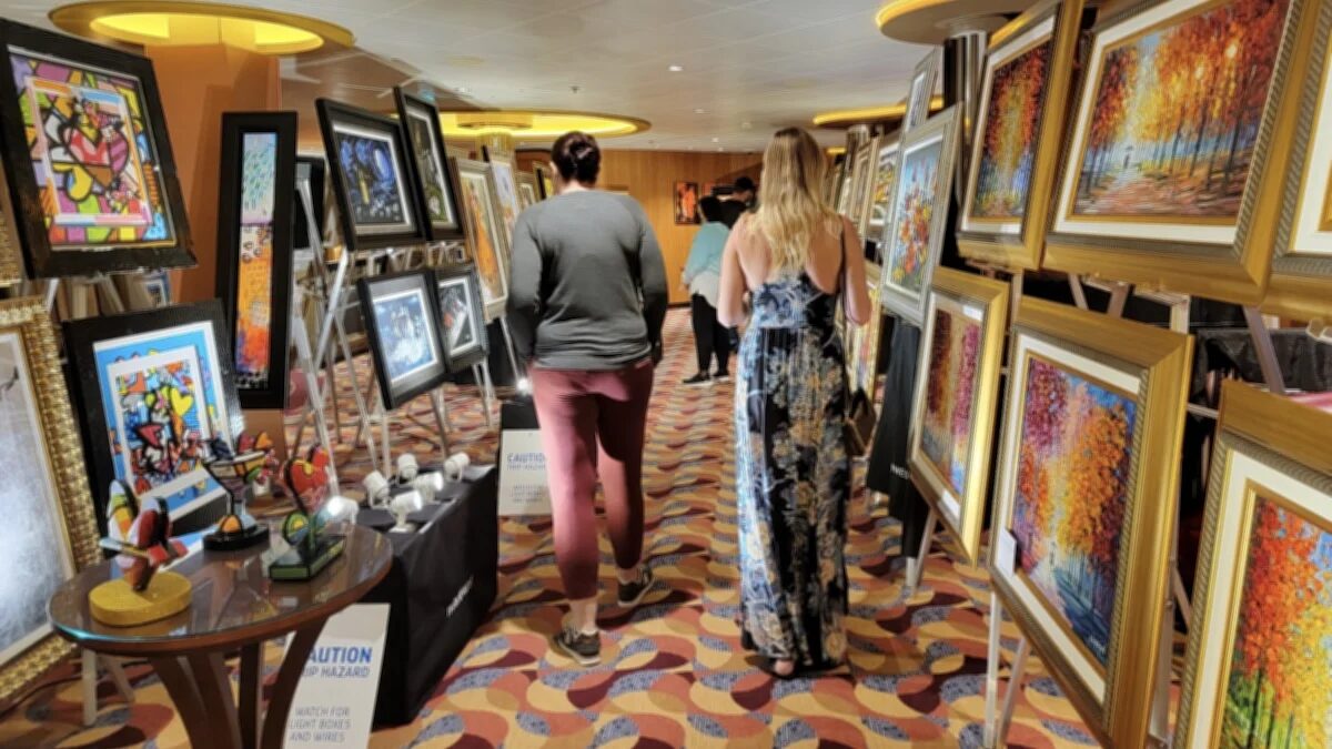art auction on cruise