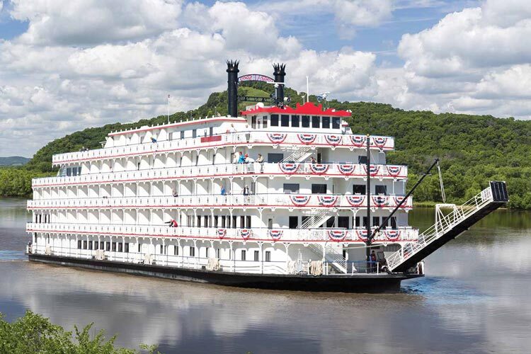 Seniors can enjoy cruises through iconic American waterways, including the Mississippi River